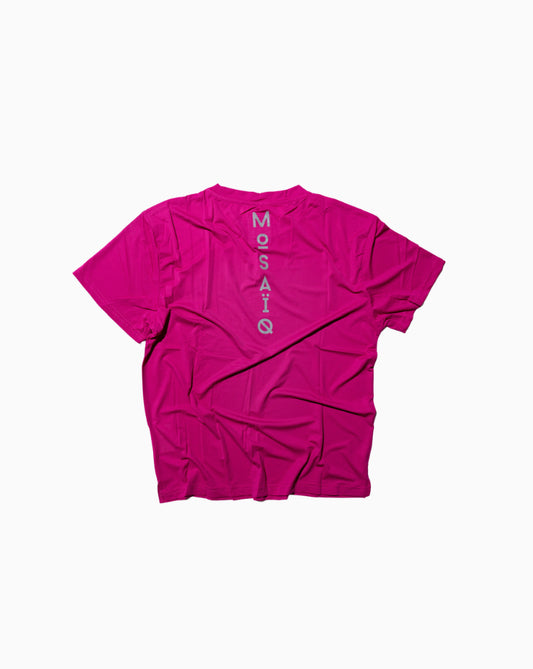 T-shirt running Mosaïq - Rose