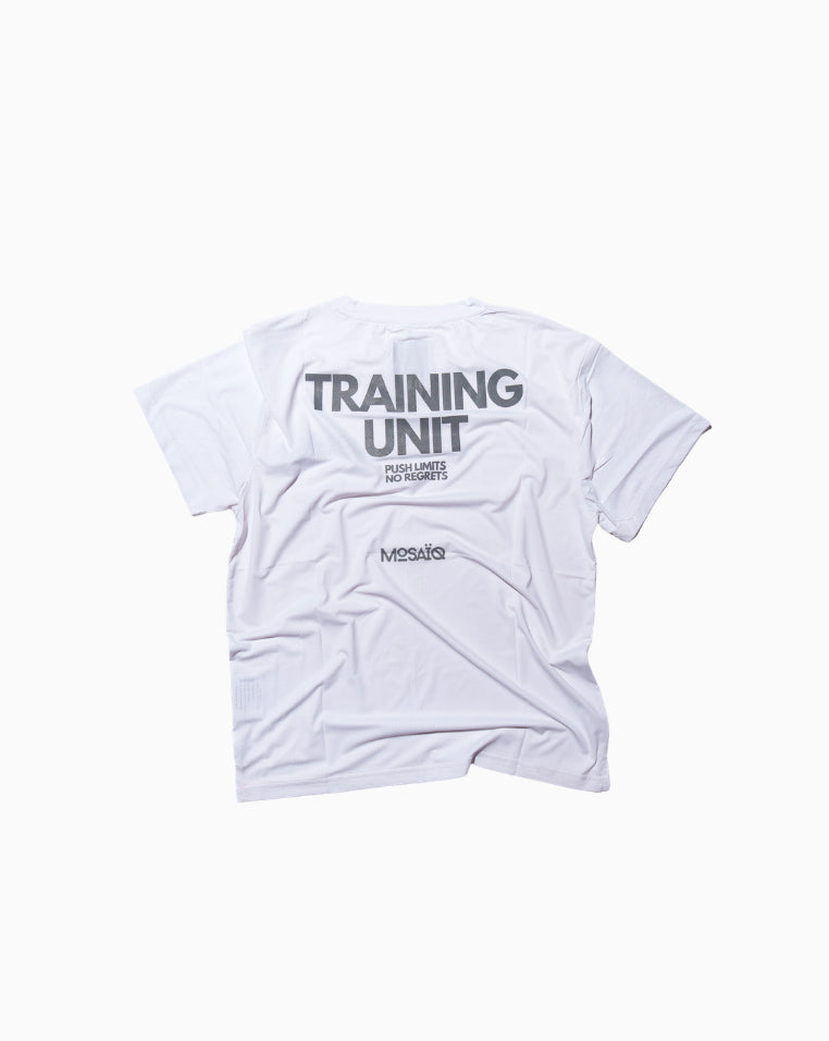 T-shirt running Mosaïq – Training Unit - Blanc