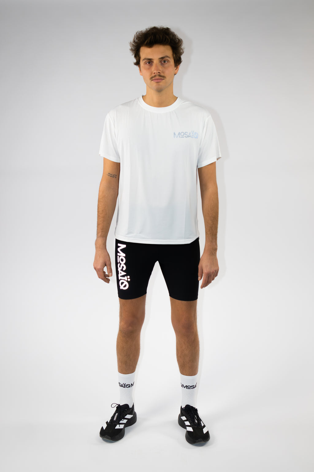 T-shirt running Mosaïq – Training Unit - Blanc