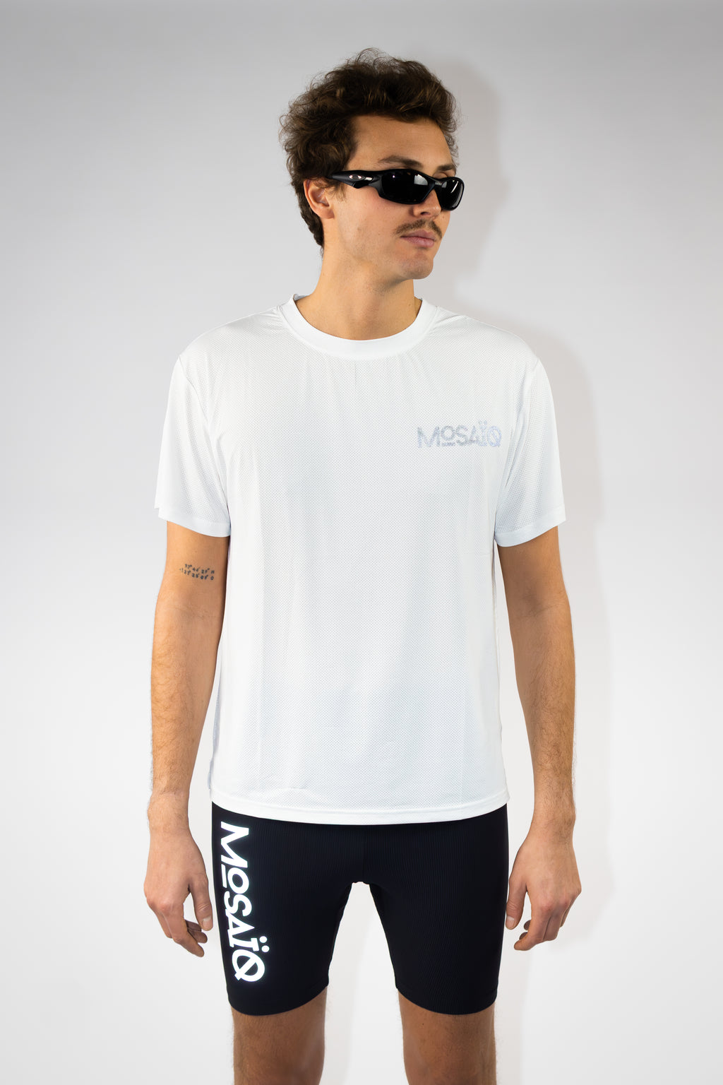 T-shirt running Mosaïq – Training Unit - Blanc