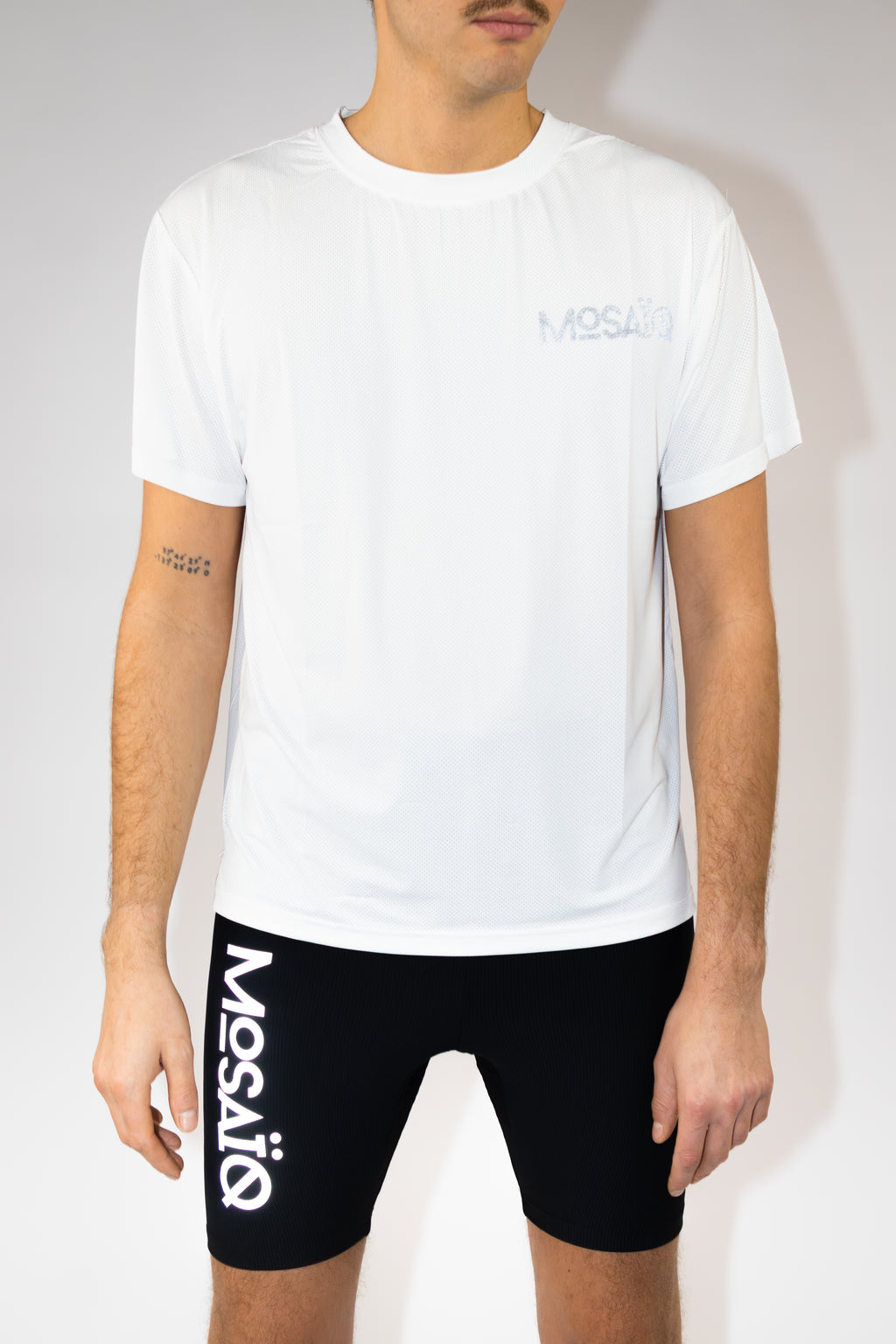 T-shirt running Mosaïq – Training Unit - Blanc