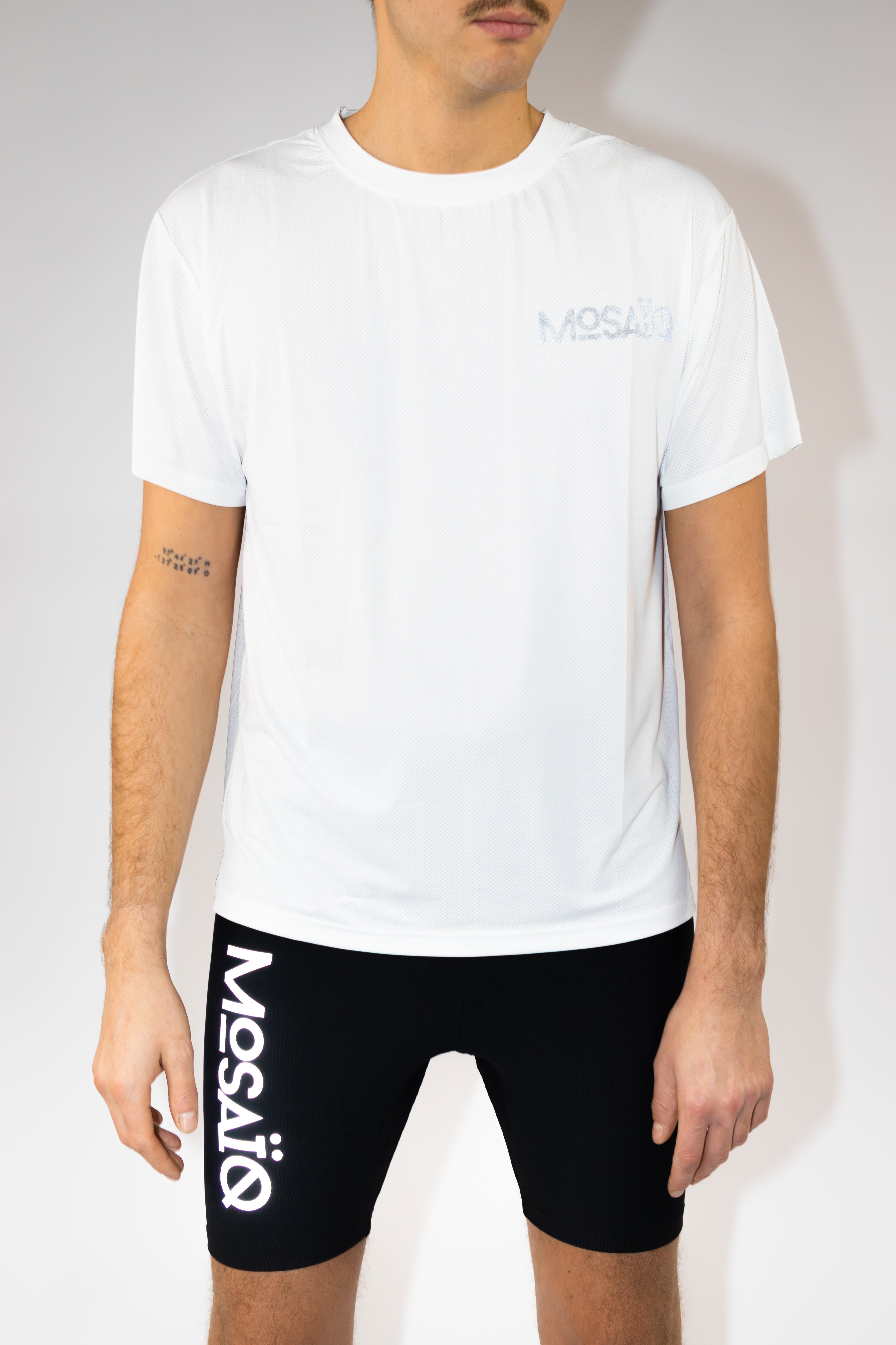 T-shirt running Mosaïq – Training Unit - Blanc
