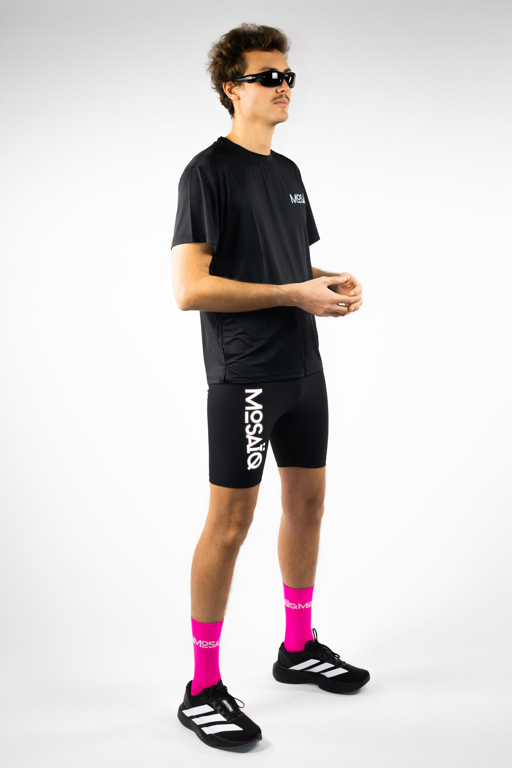 Short Mosaïq Running - Gris