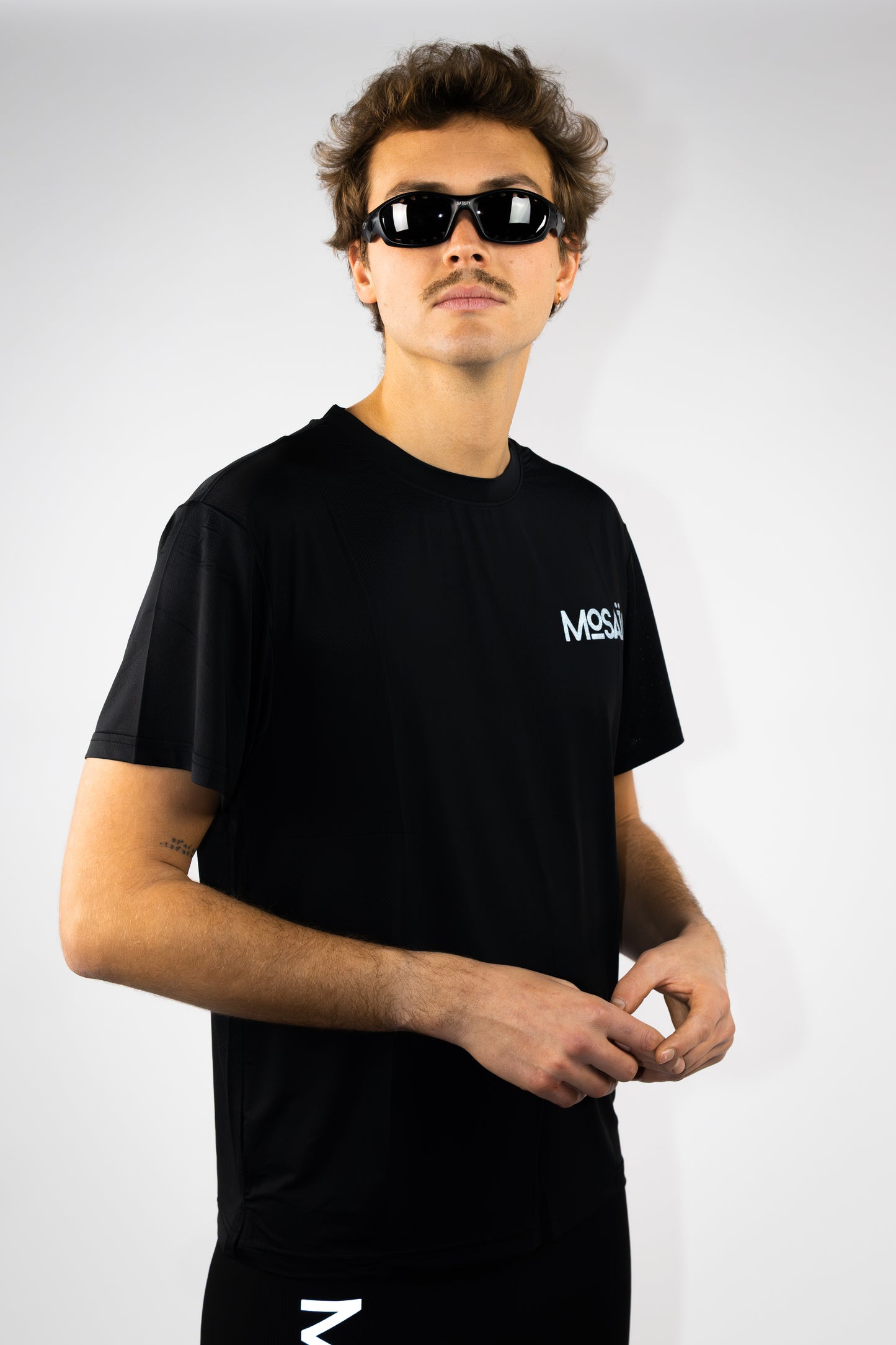 T-shirt running Mosaïq – Training Unit - Noir