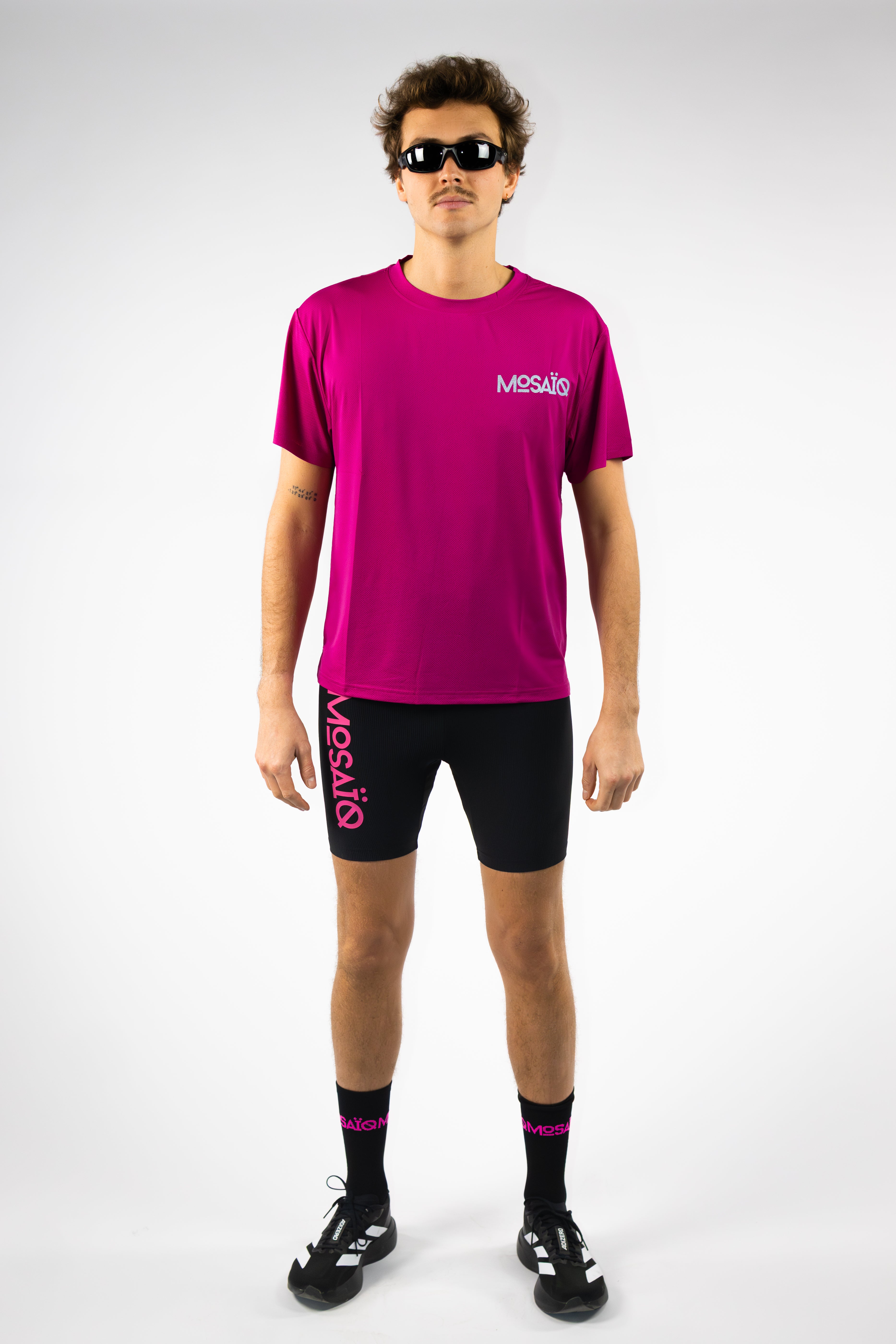 T-shirt running Mosaïq – Training Unit - Rose
