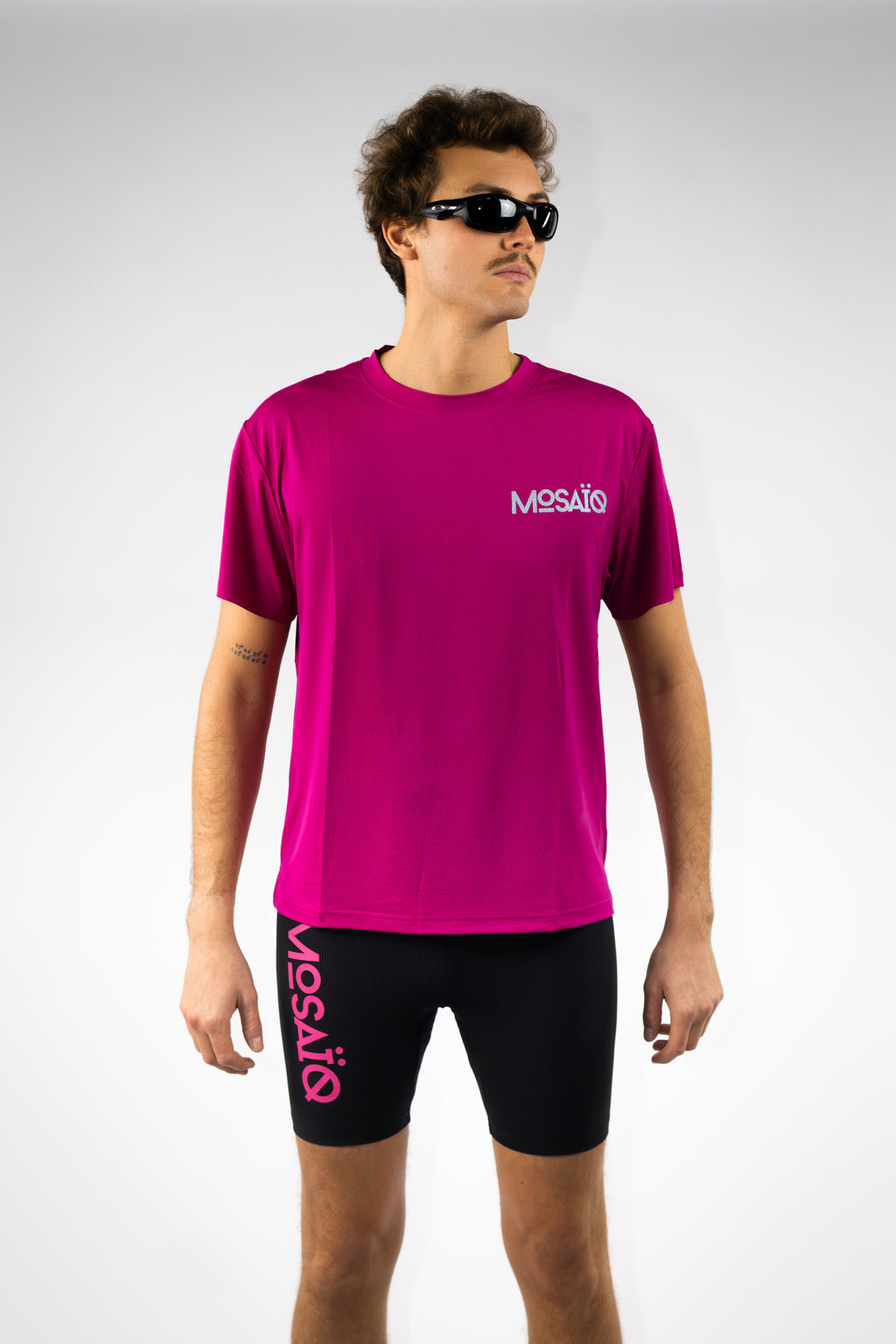 Short Mosaïq Running - Rose