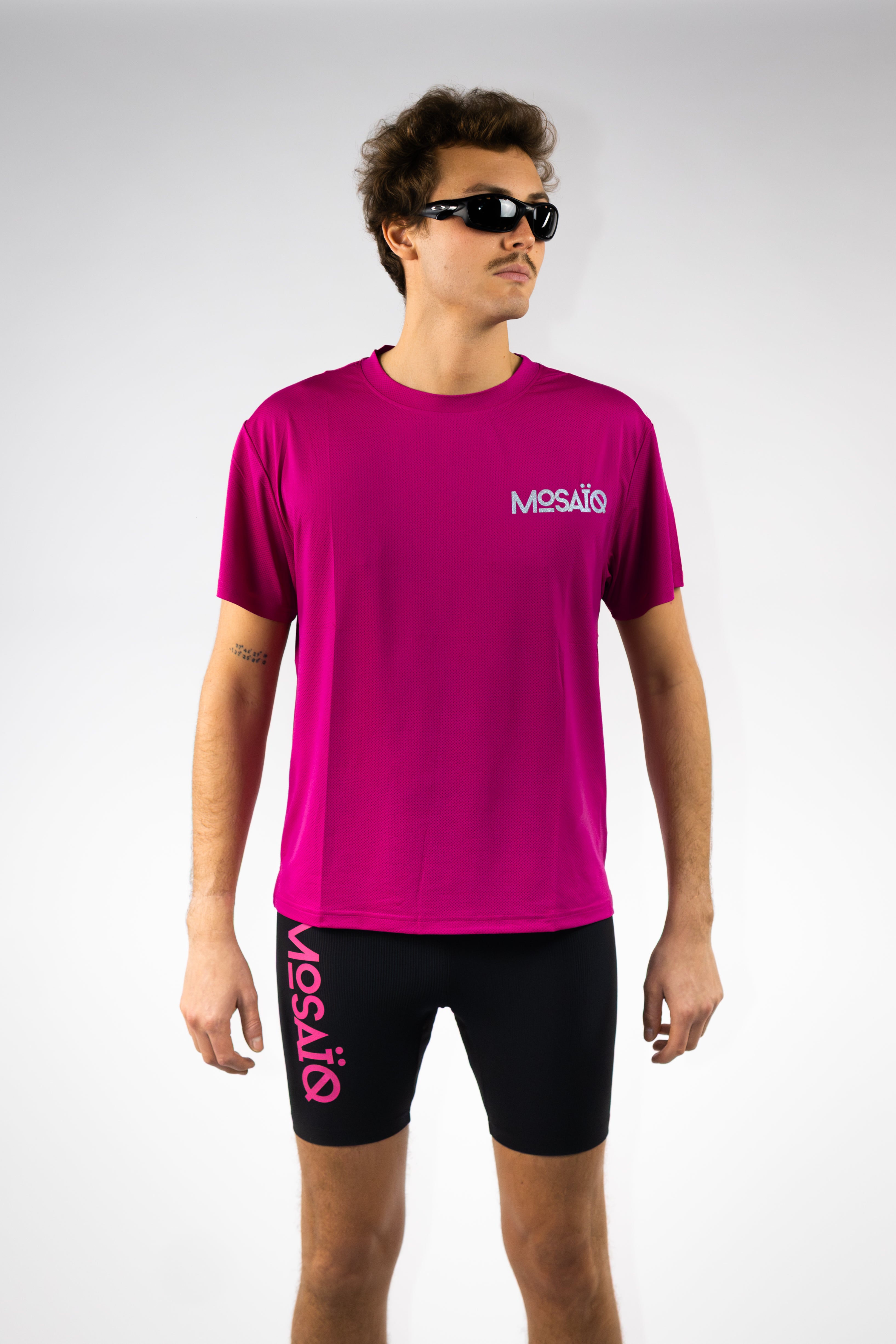 Short Mosaïq Running - Rose