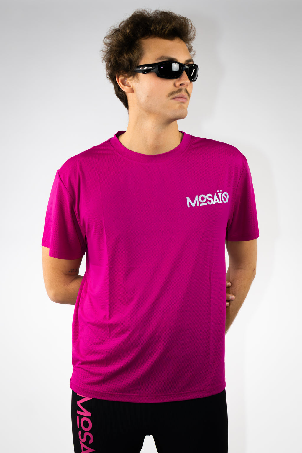 T-shirt running Mosaïq - Rose