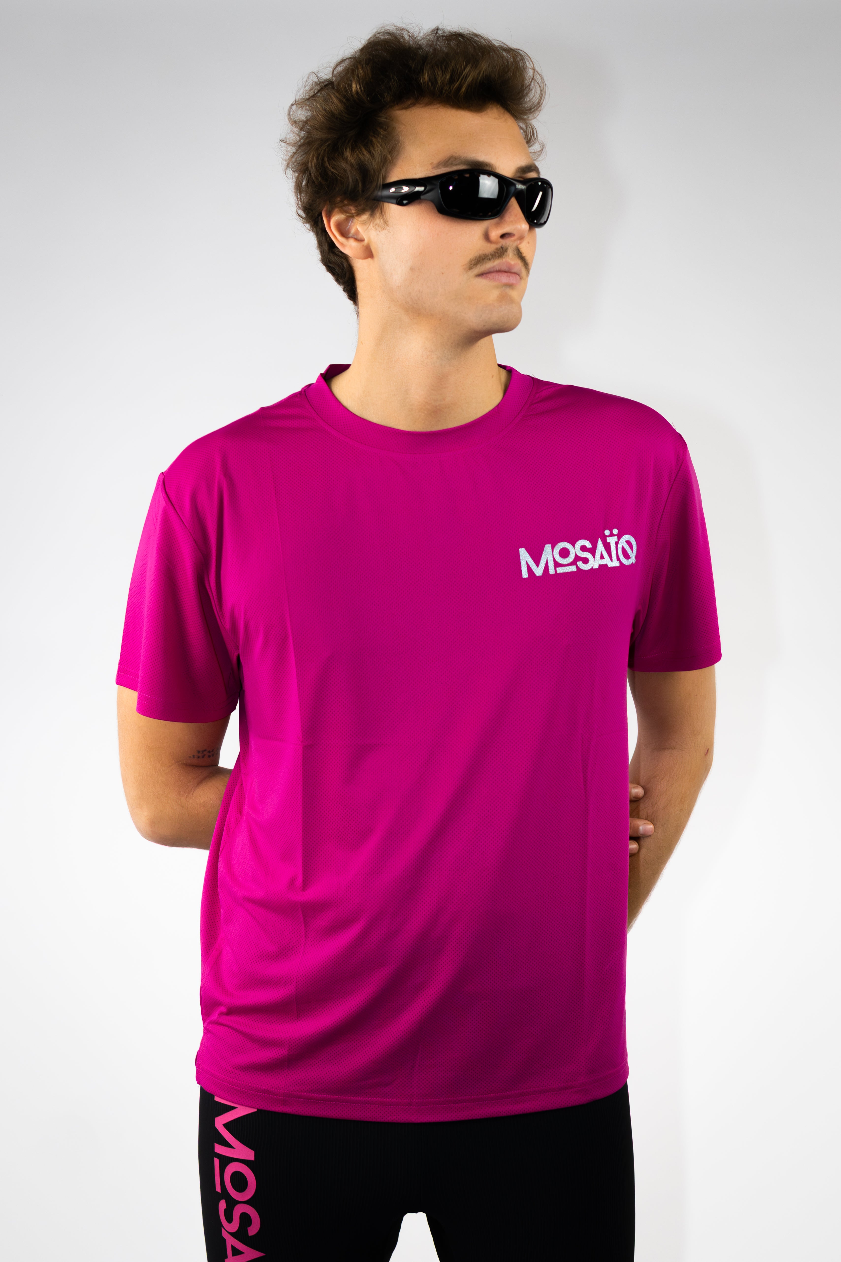 T-shirt running Mosaïq - Rose