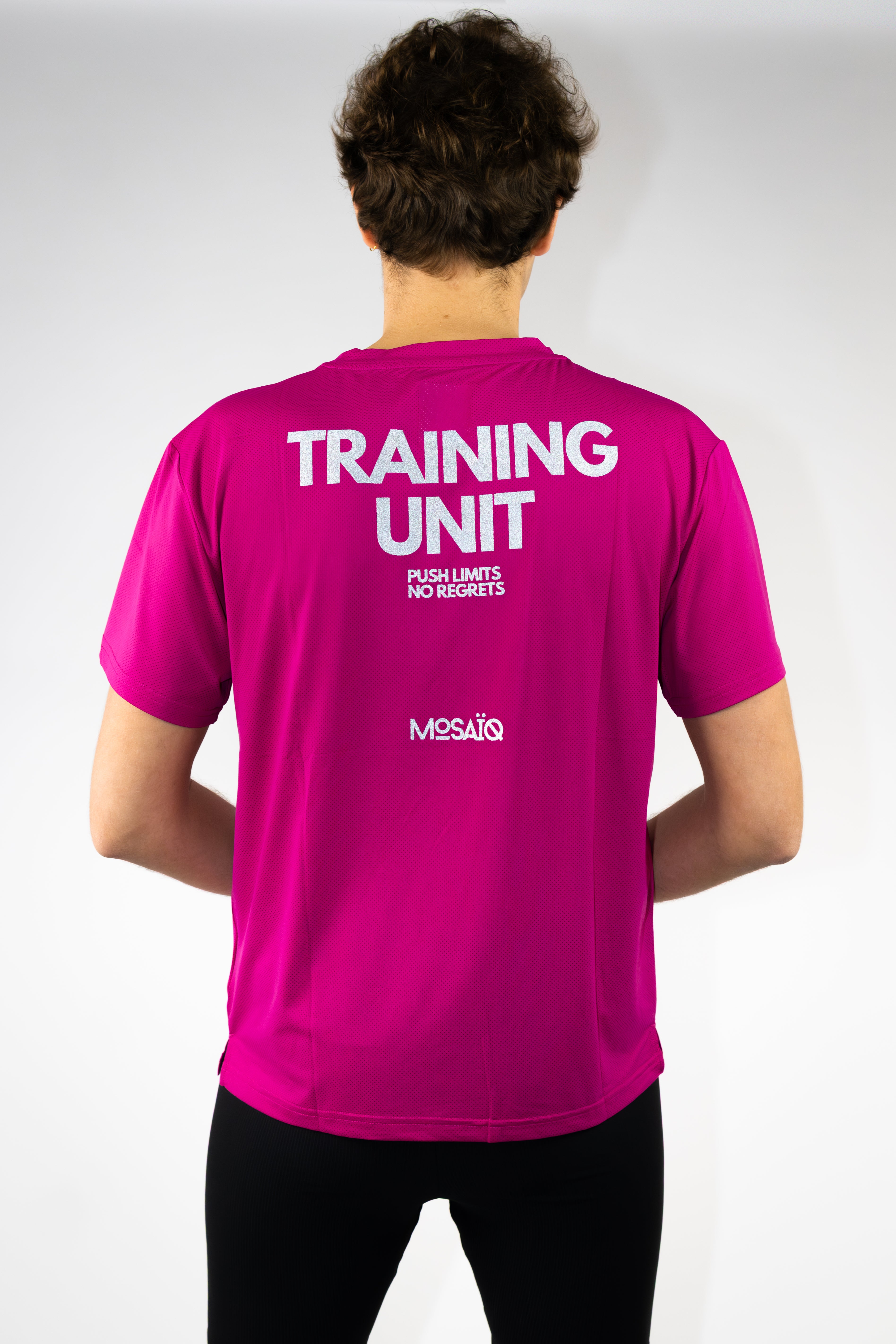 T-shirt running Mosaïq – Training Unit - Rose