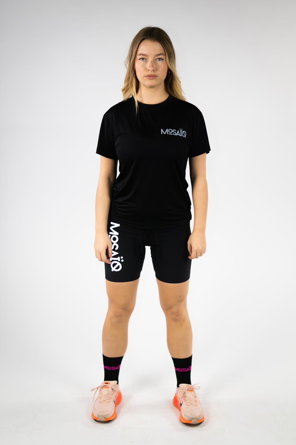 Short Mosaïq Running - Gris