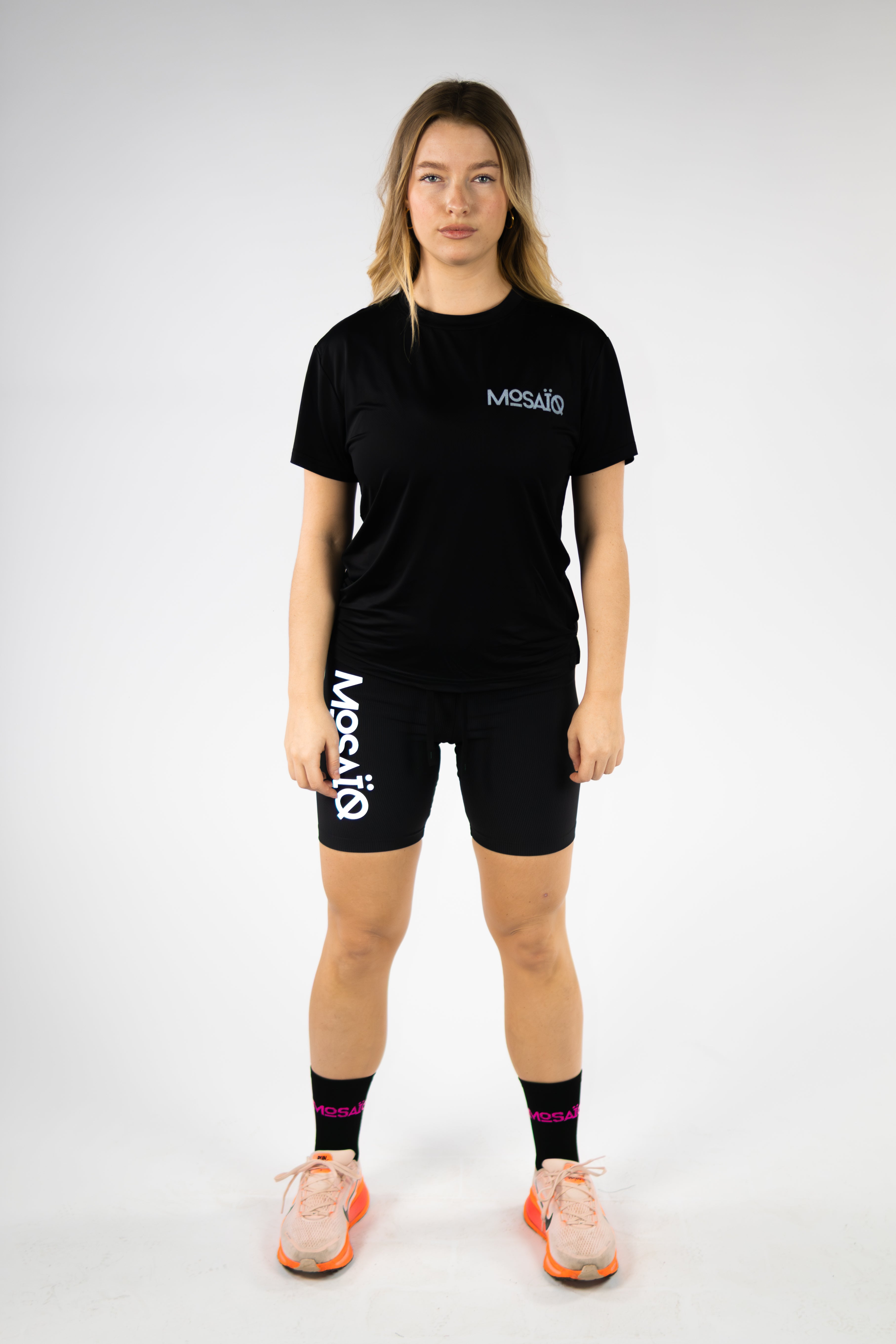 Short Mosaïq Running - Gris