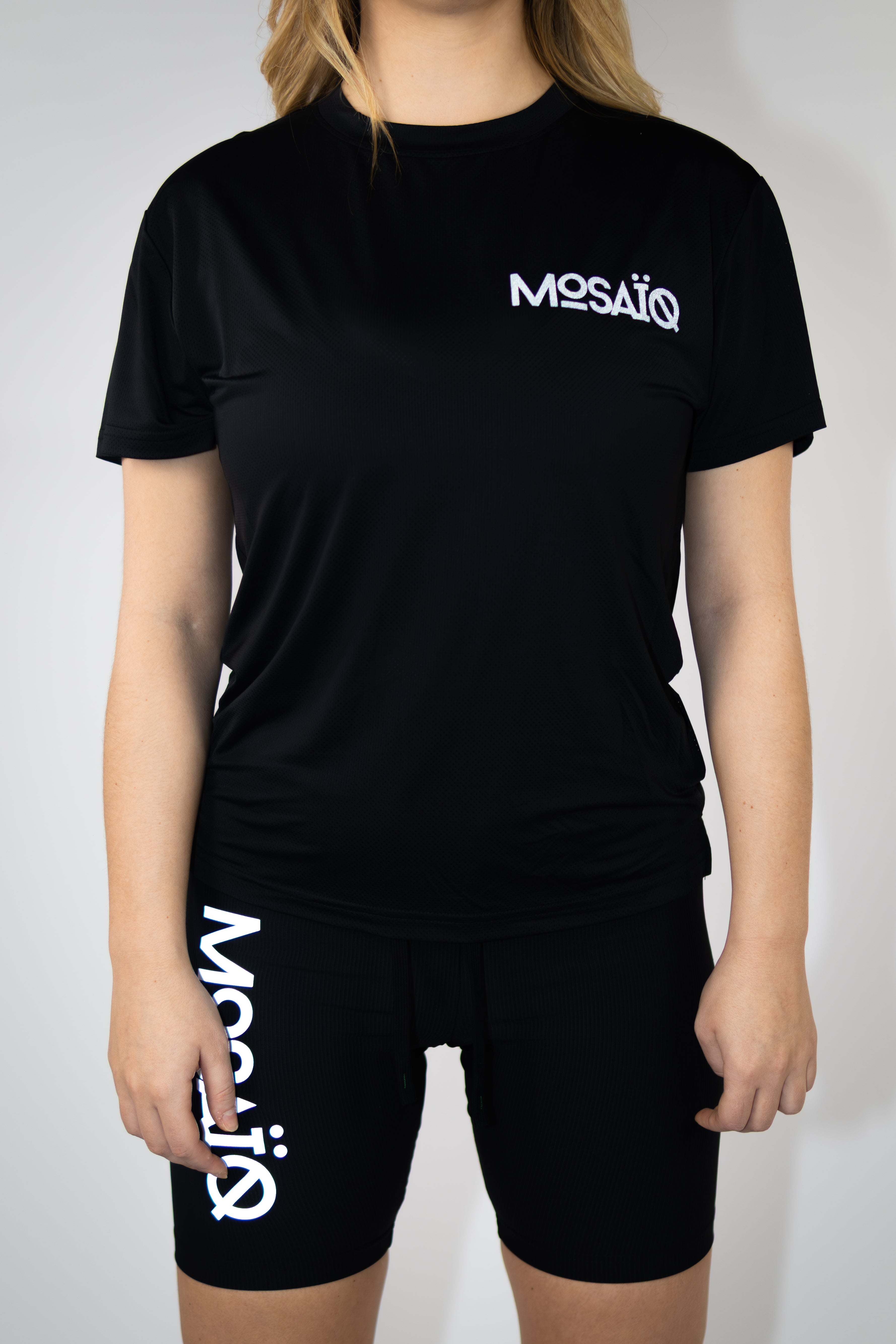 T-shirt running Mosaïq – Training Unit - Noir