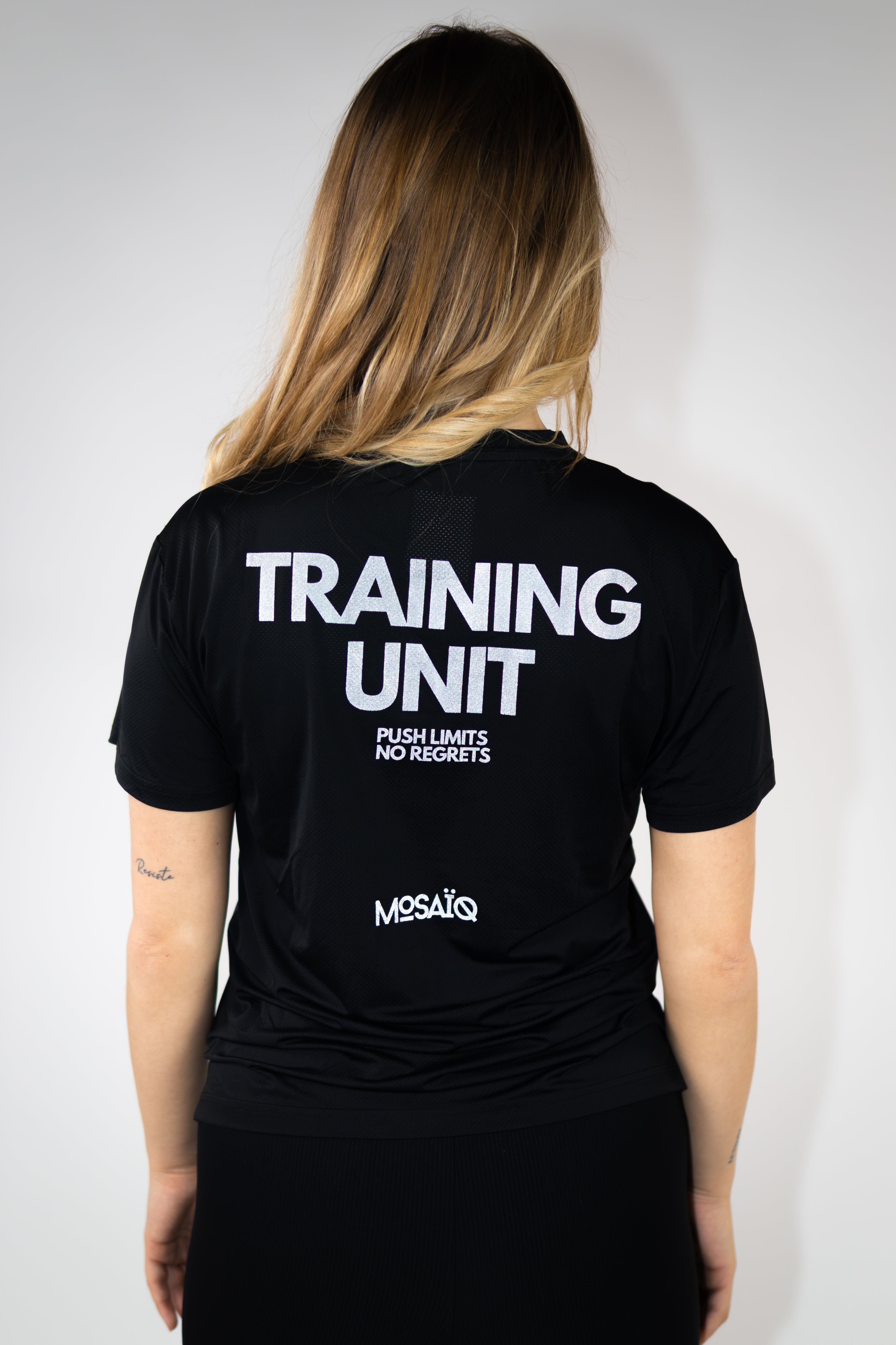 T-shirt running Mosaïq – Training Unit - Noir