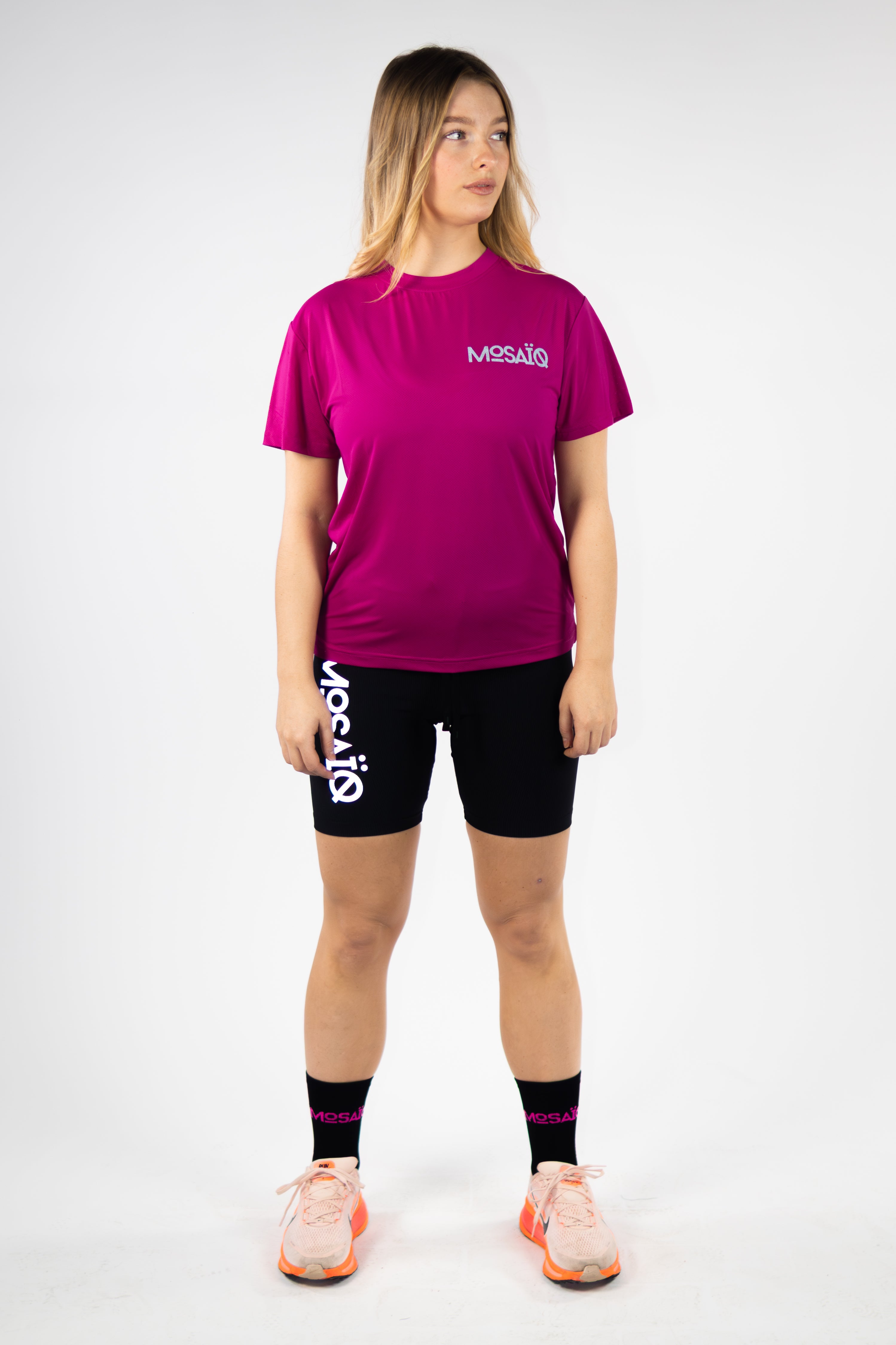 T-shirt running Mosaïq - Rose