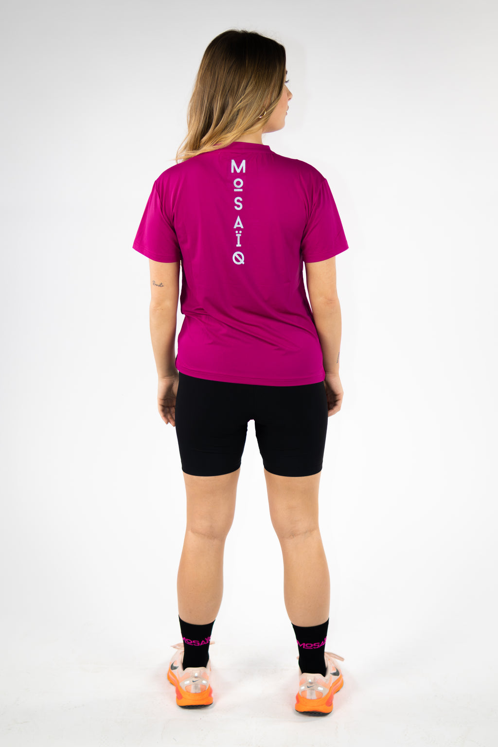 T-shirt running Mosaïq - Rose