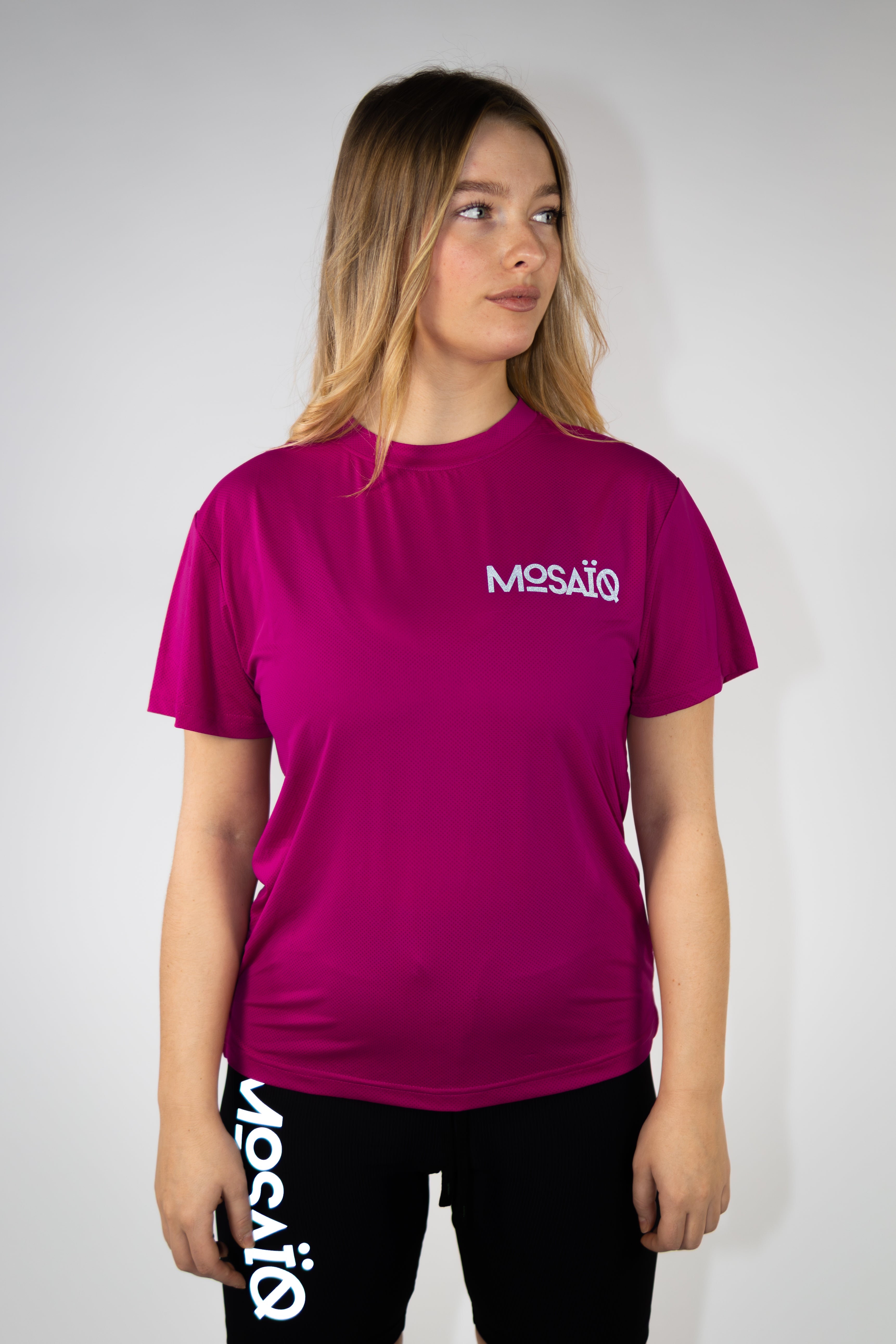T-shirt running Mosaïq - Rose