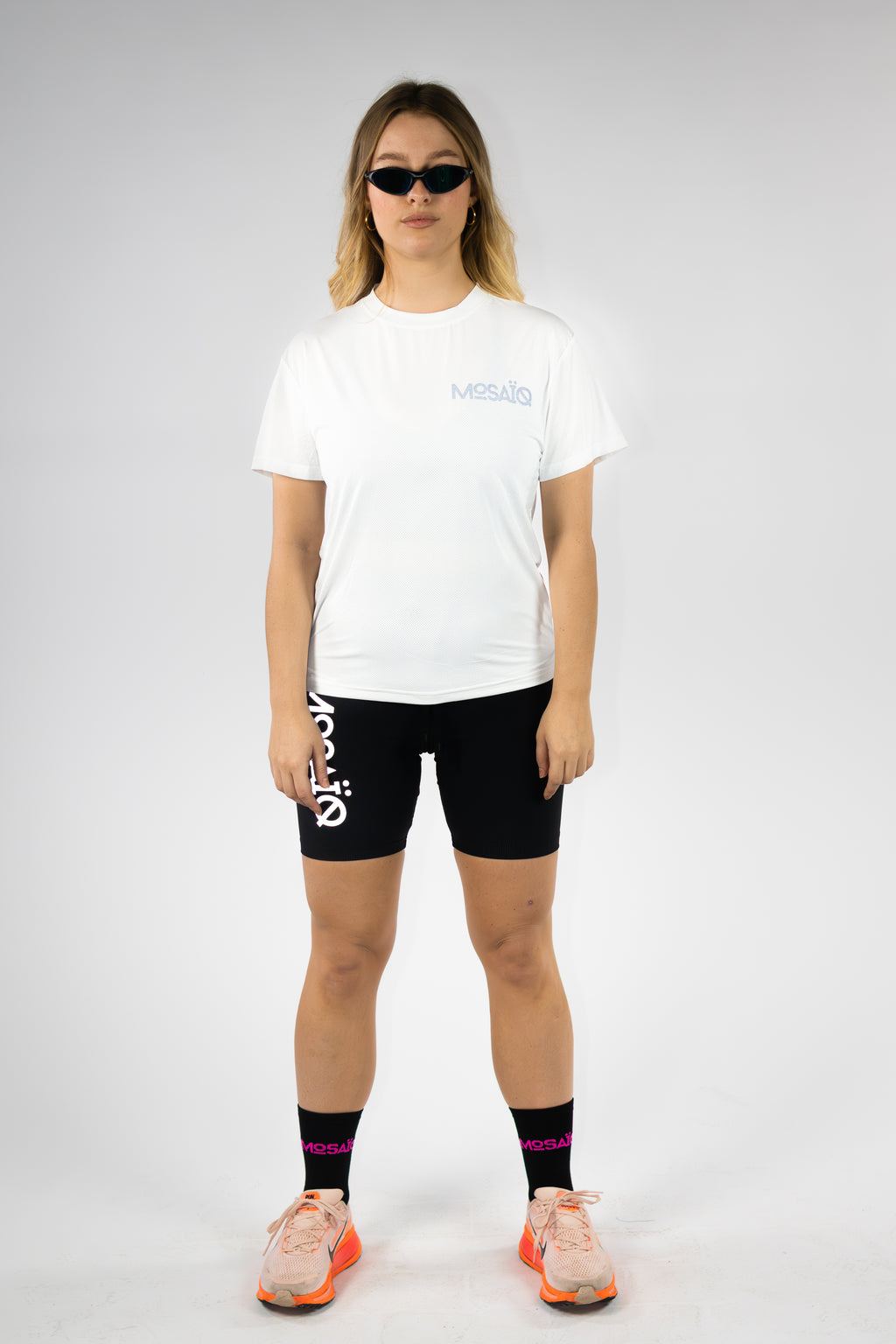 T-shirt running Mosaïq – Training Unit - Blanc