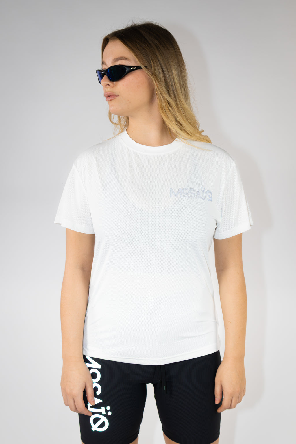 T-shirt running Mosaïq – Training Unit - Blanc