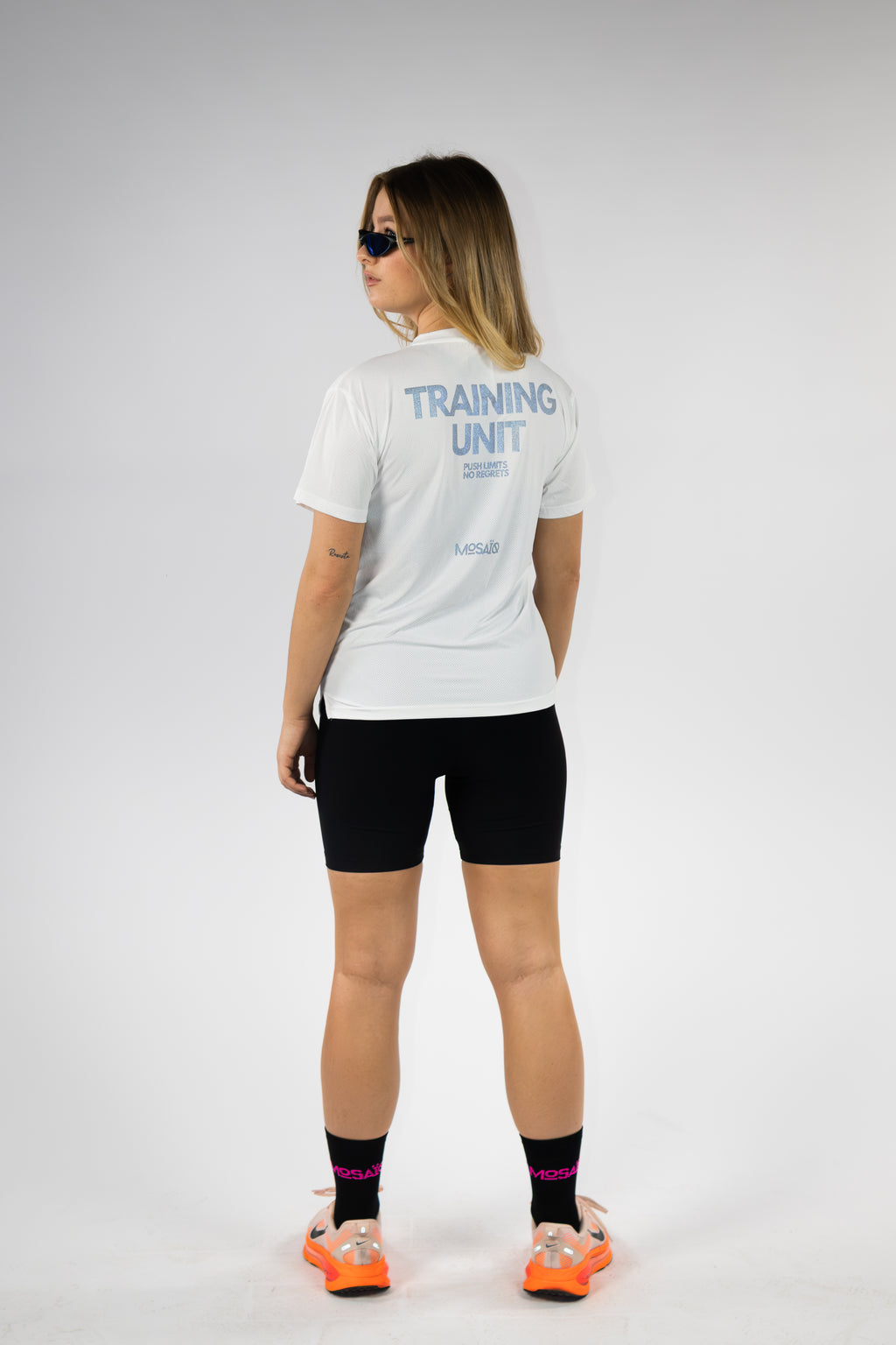T-shirt running Mosaïq – Training Unit - Blanc