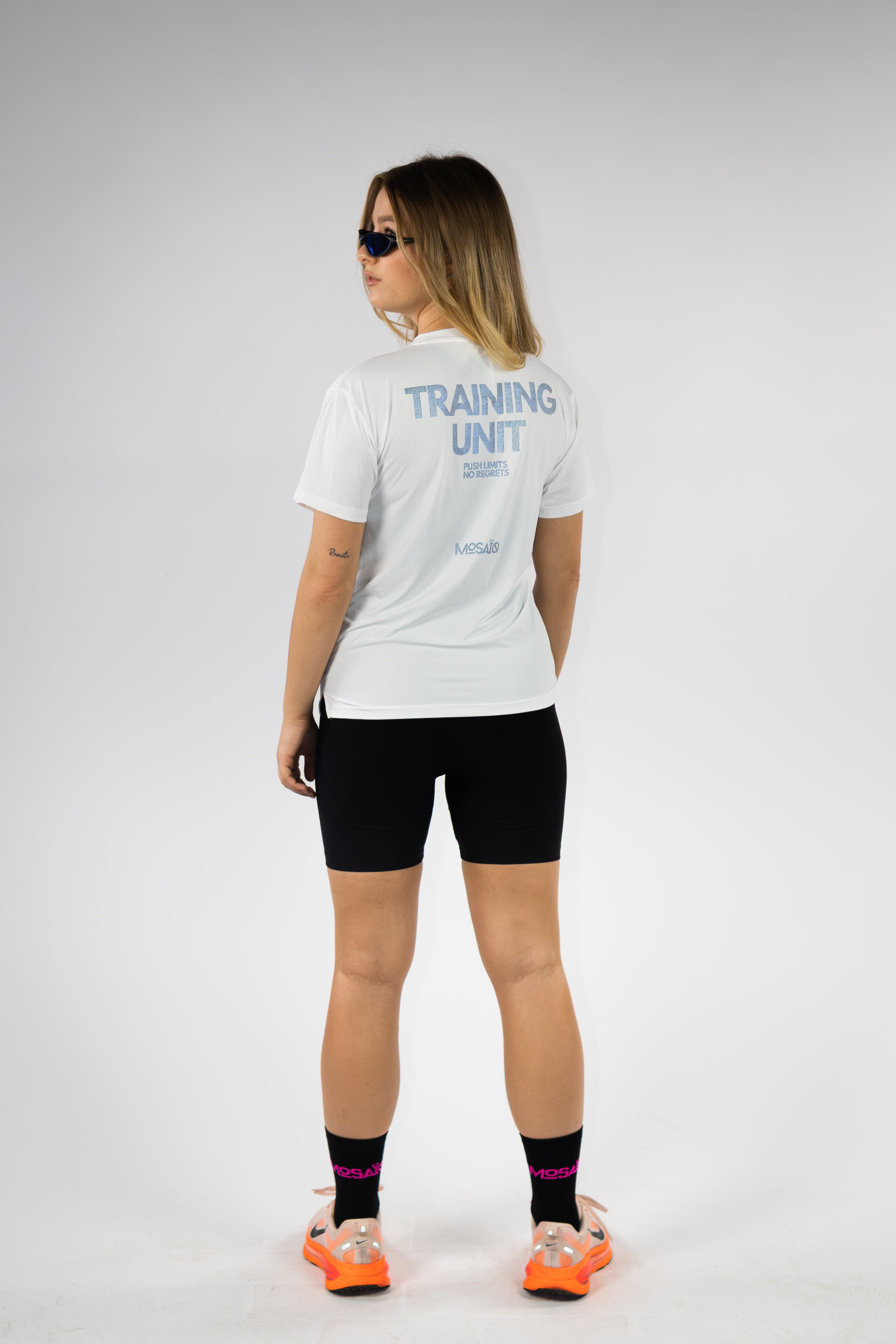 T-shirt running Mosaïq – Training Unit - Blanc